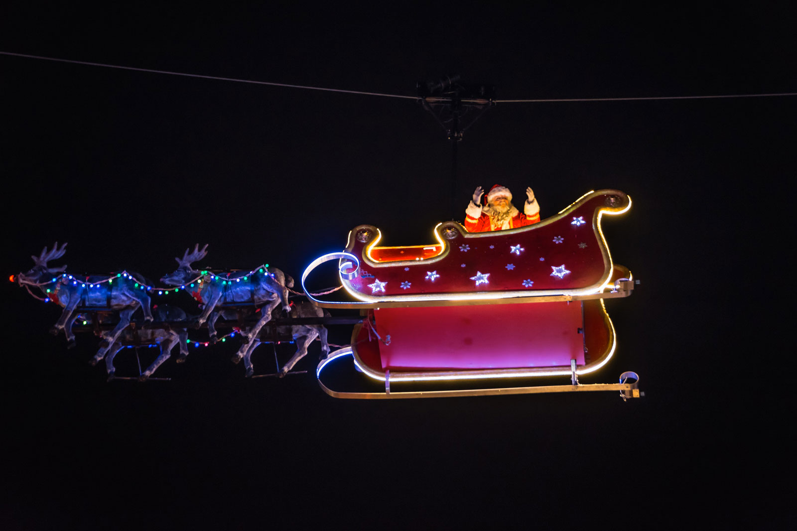 Weihnachtsmann von unten