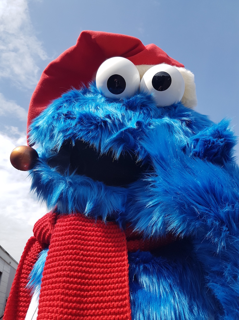 Krümelmonster weihnachtlich